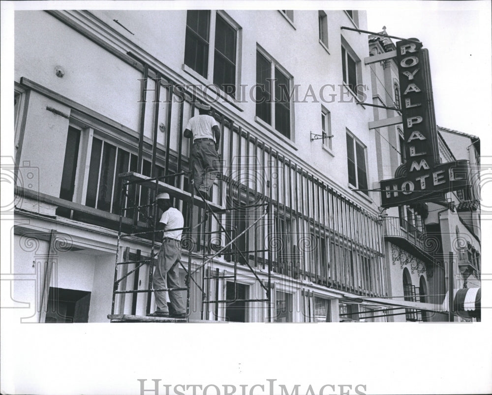 1966 Press Photo New front going on the Royal Palm Hotel - RSH21081 - Historic Images