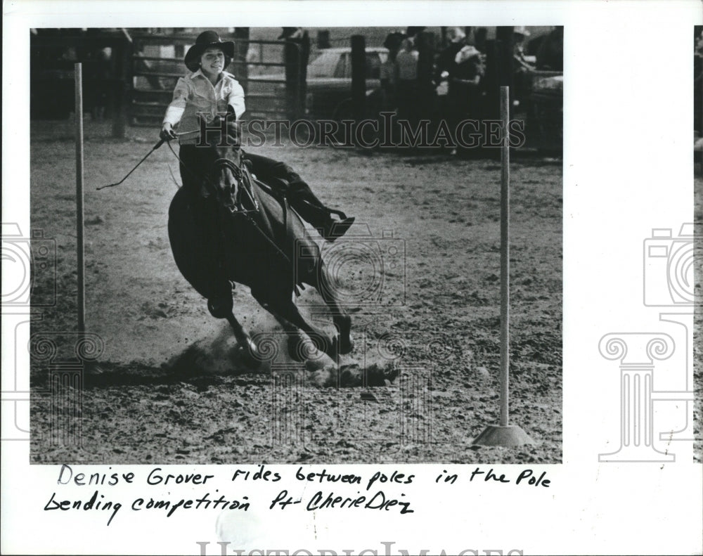 1981 Pasco County Cattlemen's Association Rodeo Pole Bending Rider-Historic Images