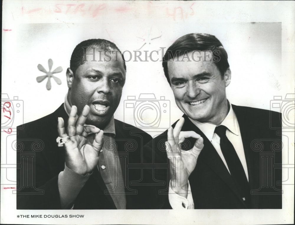 1968 Press Photo Comedian George Kirby "Mike Douglas Show" Guest Cleveland TV - Historic Images