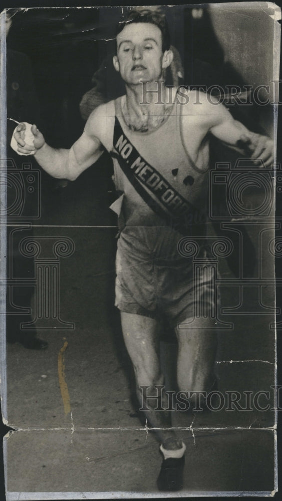 1934 Press Photo Johnny Kelly Marathon Runner. - Historic Images