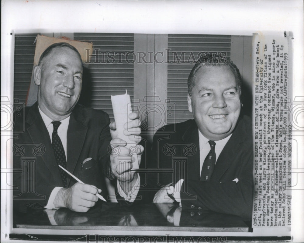 1959 Steve Sobe and Harry Wismer-Historic Images