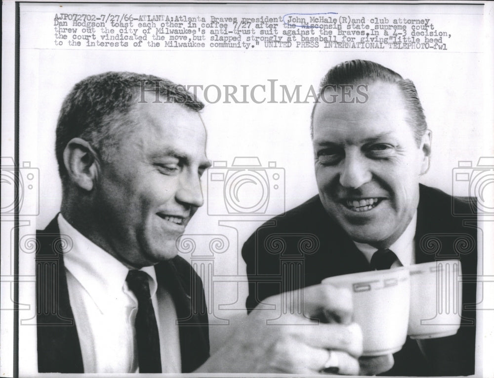 1966 Press Photo John McHale and Dan Hodgson - Historic Images