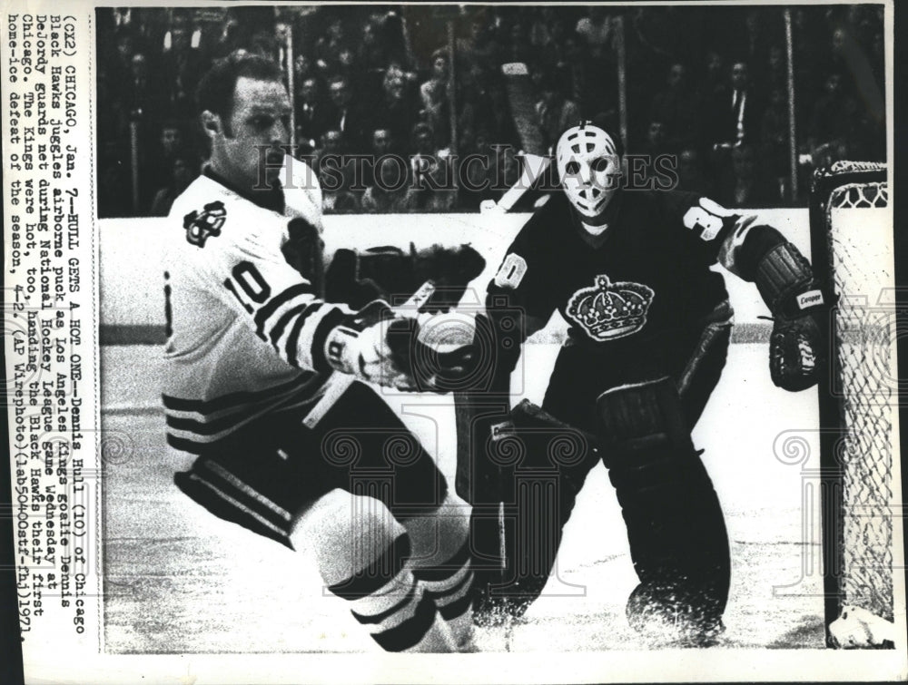 1971 Chicago Black Hawks and Los Angeles Kings Play Off-Historic Images