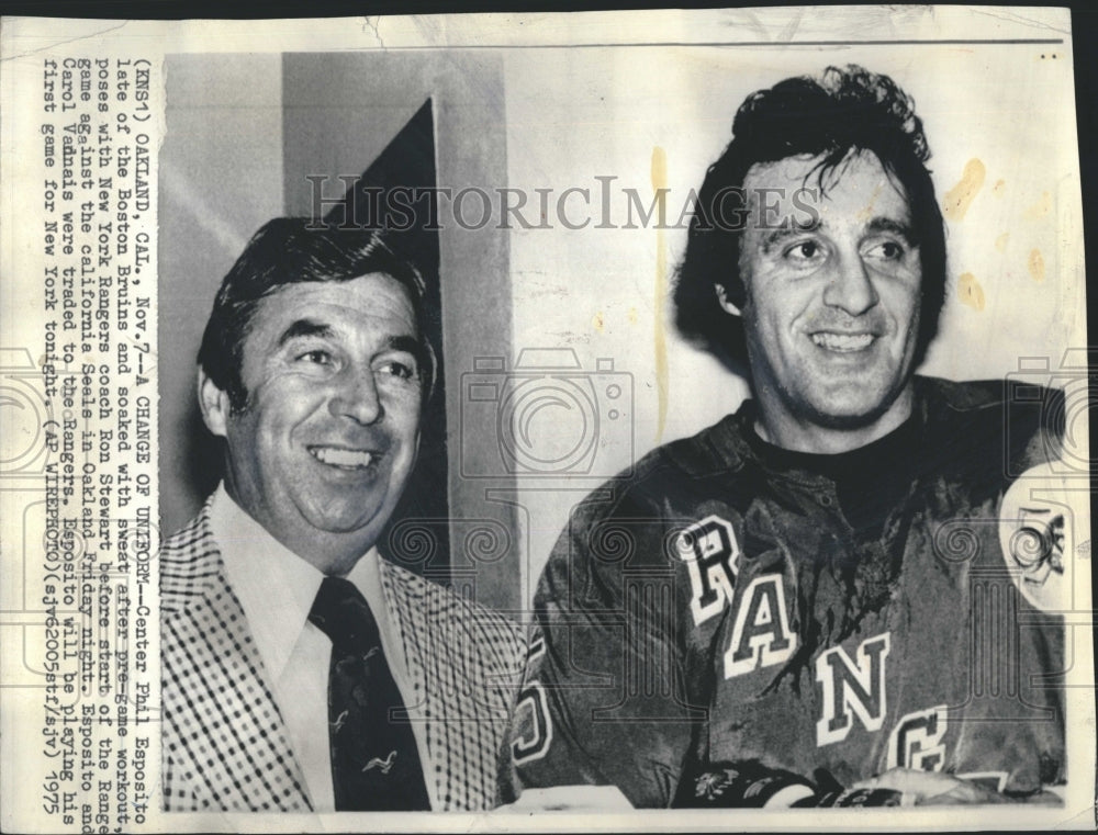 1975 Phil Esposito and Ron Stewart-Historic Images