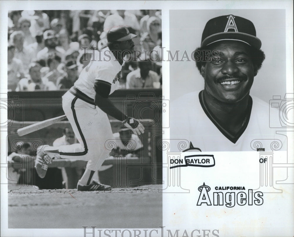 1988 Press Photo Pictured is Don Baylor of the California Angels. - Historic Images