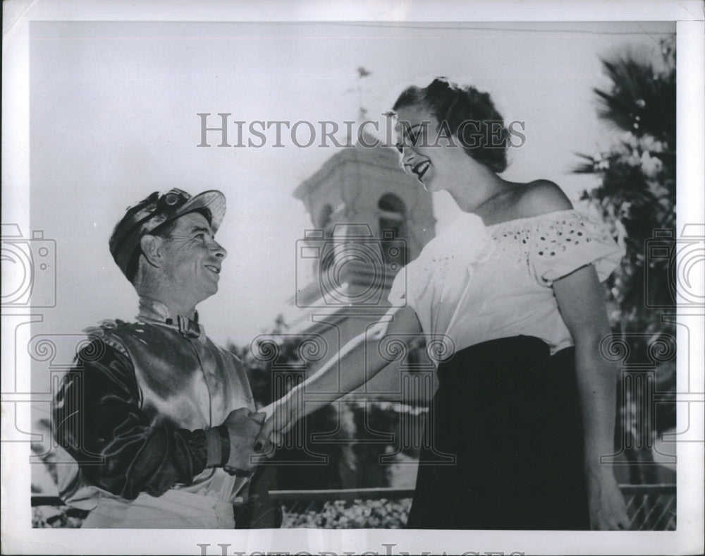 1949 Press Photo Johnny Longden - Historic Images