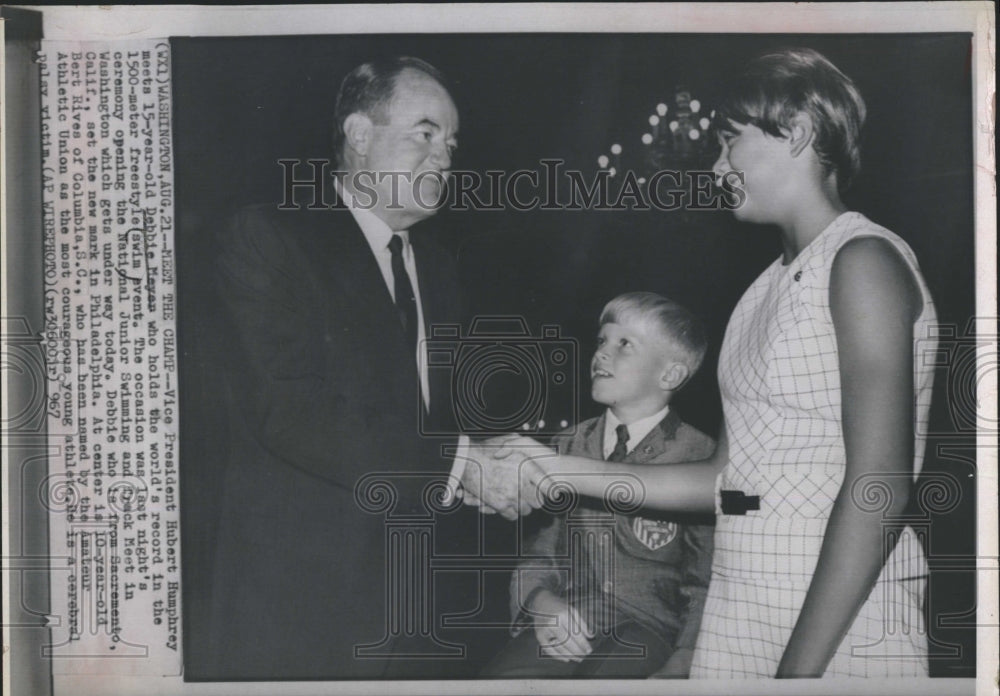 1967 Press Photo Debbie Meyer - Historic Images