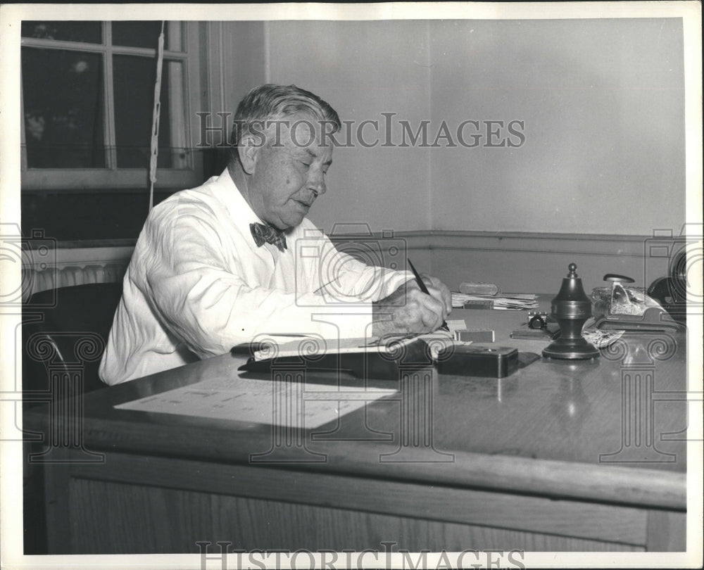 Press Photo Moose McCormick, former NY Giant - Historic Images