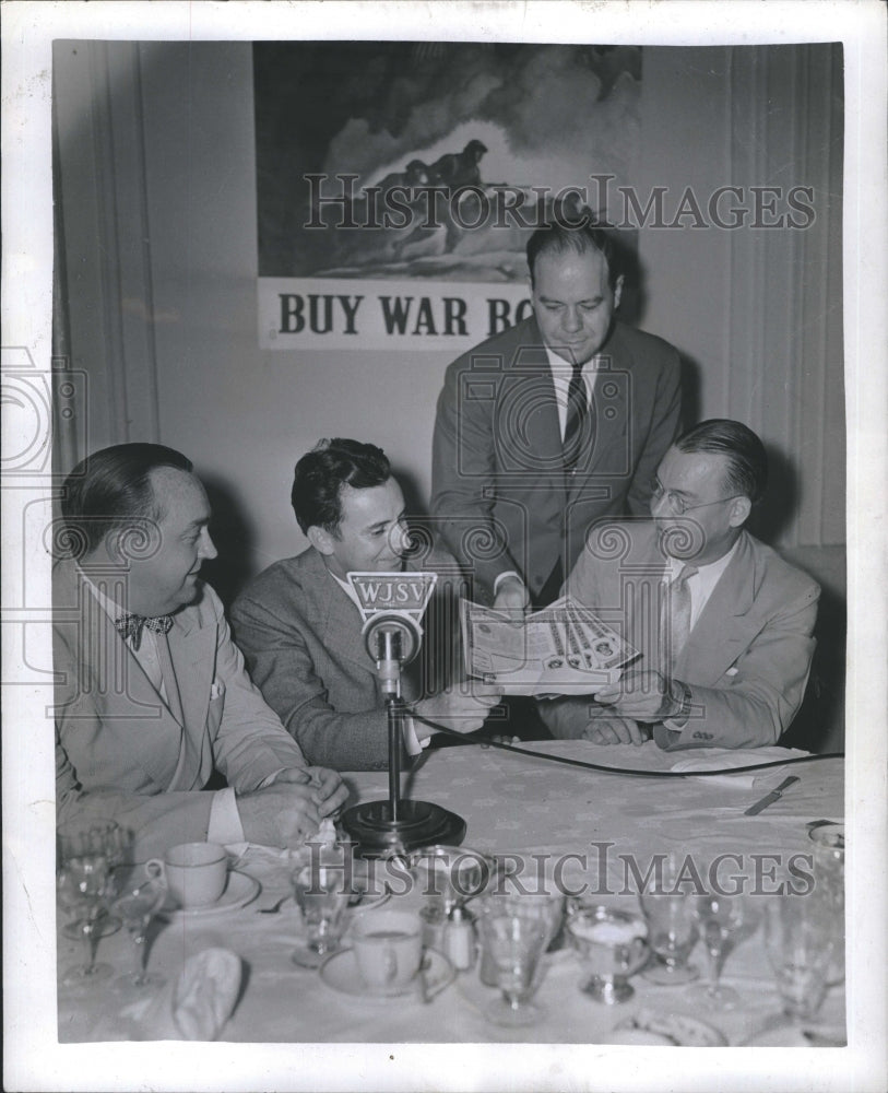 1942 Press Photo Arch McDonald, John Miller,Walter Barkdull & H.L. Rust Jr. - Historic Images