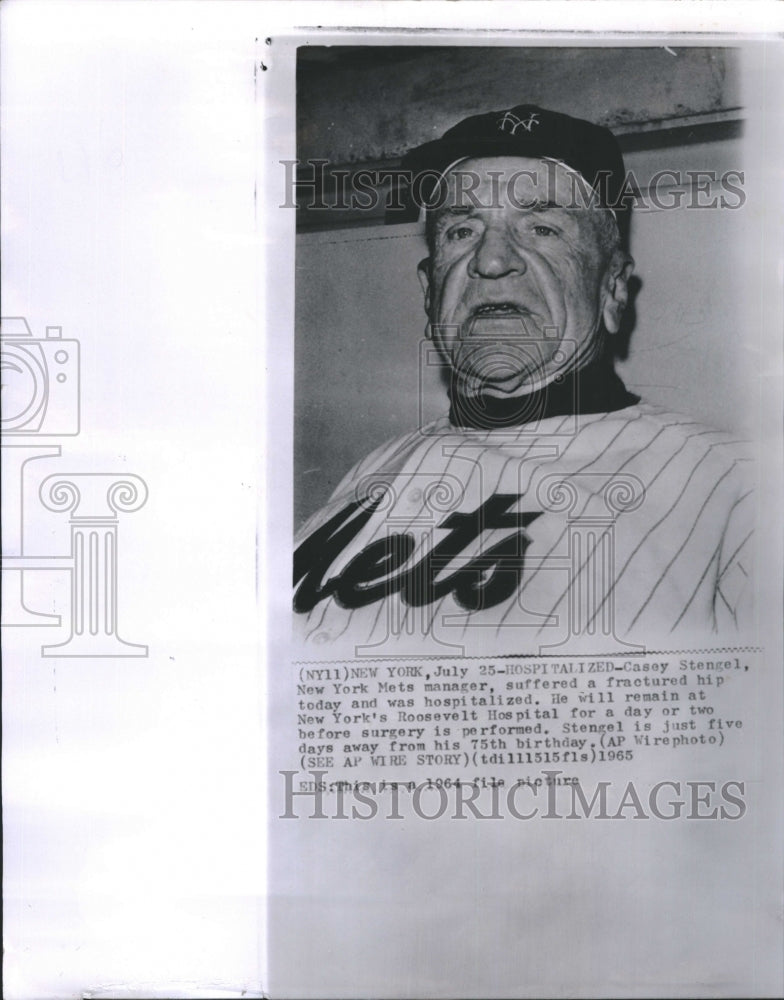 1965 Casey Stengel, New York Mets Manager.-Historic Images