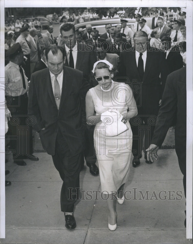 1955 Boston Red Sox Manager Mike Higgins And Wife - Historic Images