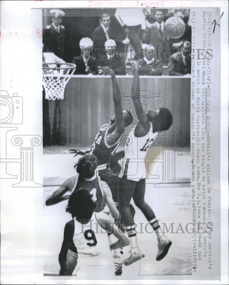 1973 Adilson De Freitas and Marvin Barnes-Historic Images