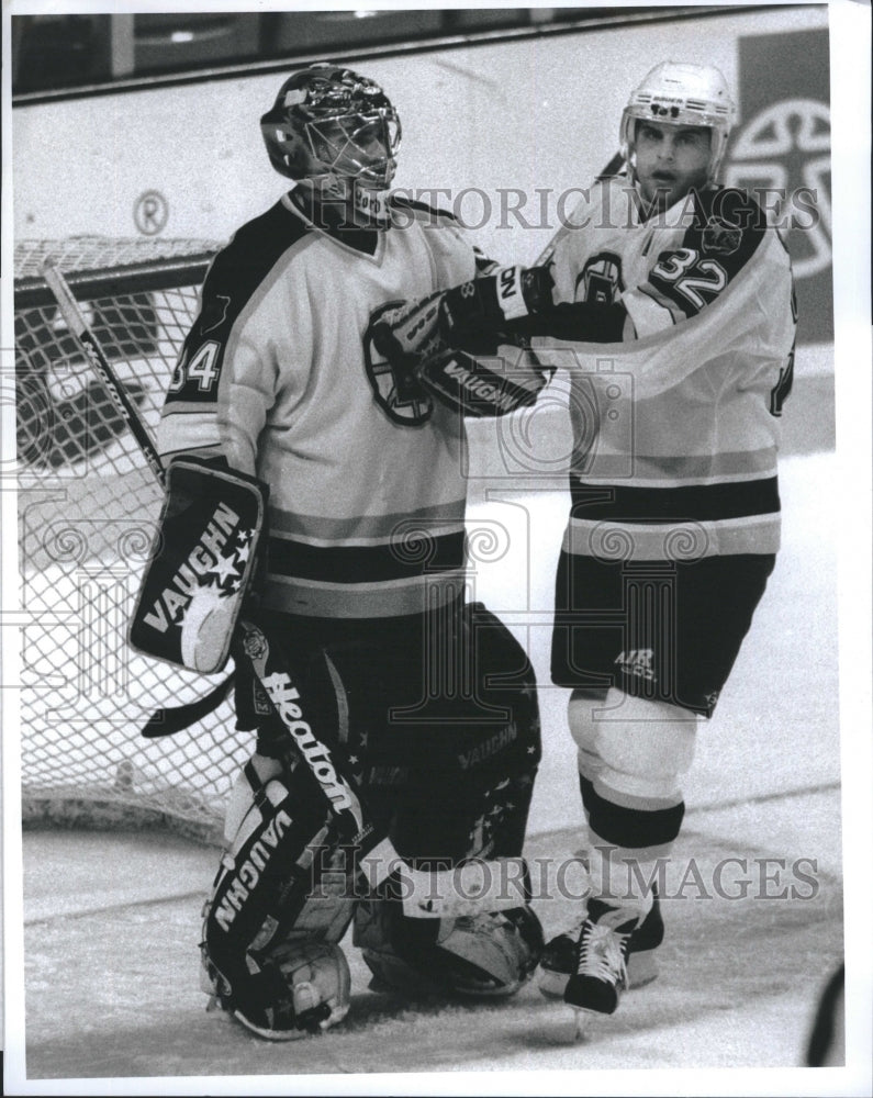 1998 Steve Sweeney congrats winning goalie-Historic Images