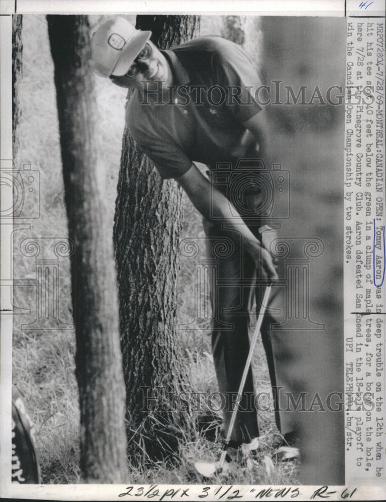 1969 Press Photo Tommy Aaron - Historic Images