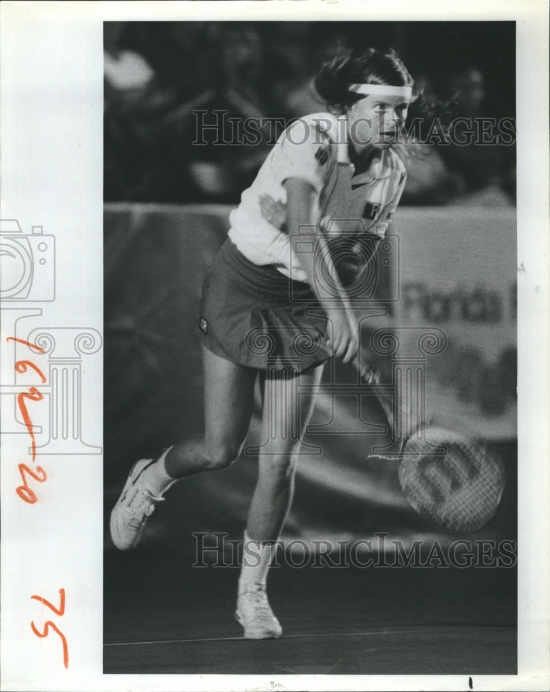 1984 Press Photo Hana Mandlikova  Czech professional tennis player. - Historic Images