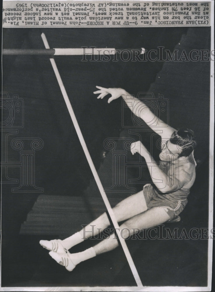 1965 Press Photo John Pennel American Pole Vault champion. - RSH23561 - Historic Images