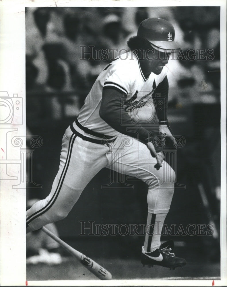 1981 Tito Landrum hits first homer of the season-Historic Images