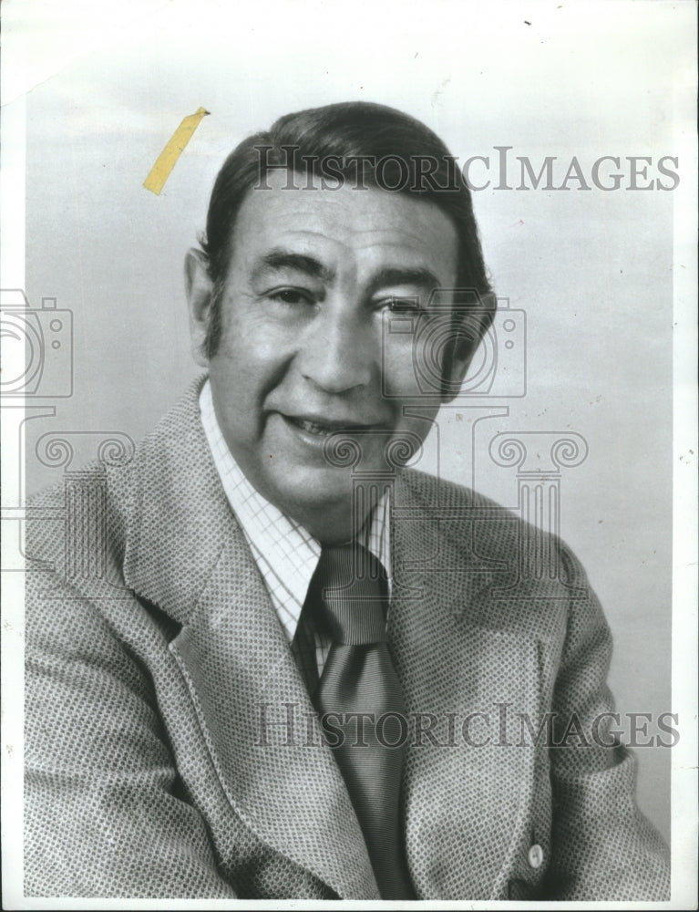 1990 Howard Cosell ABC Sports Sportscaster Host B&W Journalist-Historic Images