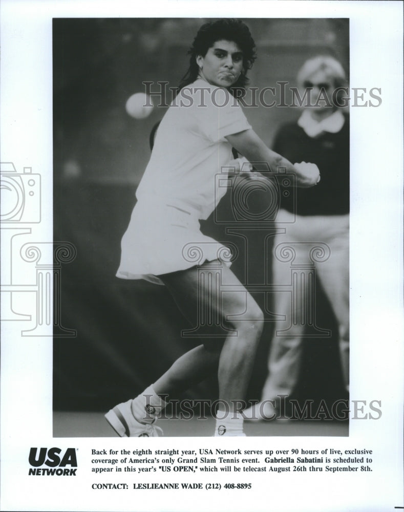 Press Photo Gabriella Sabatini  professional Argentine tennis player. - Historic Images
