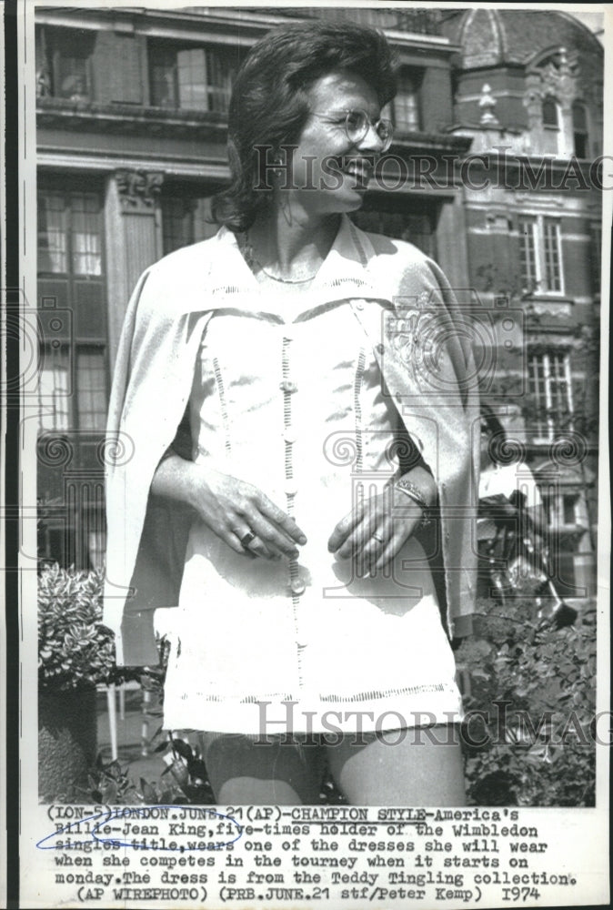 1974 Press Photo King in Tournament Dress - Historic Images