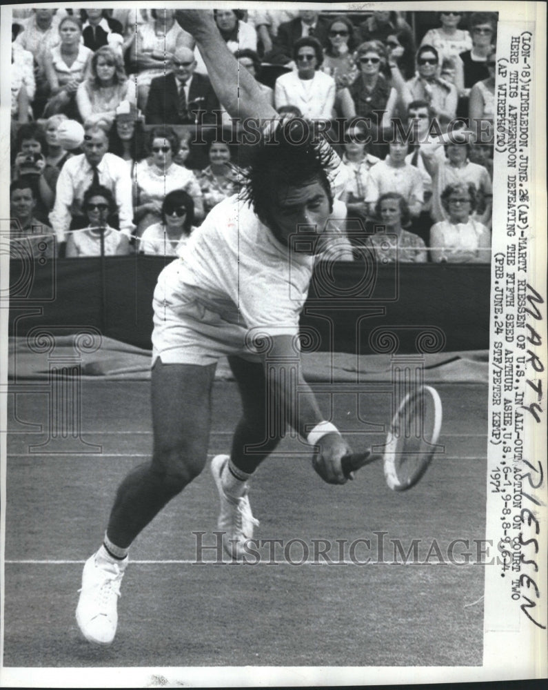 1971 Press Photo Marty Riessen a tennis player - Historic Images