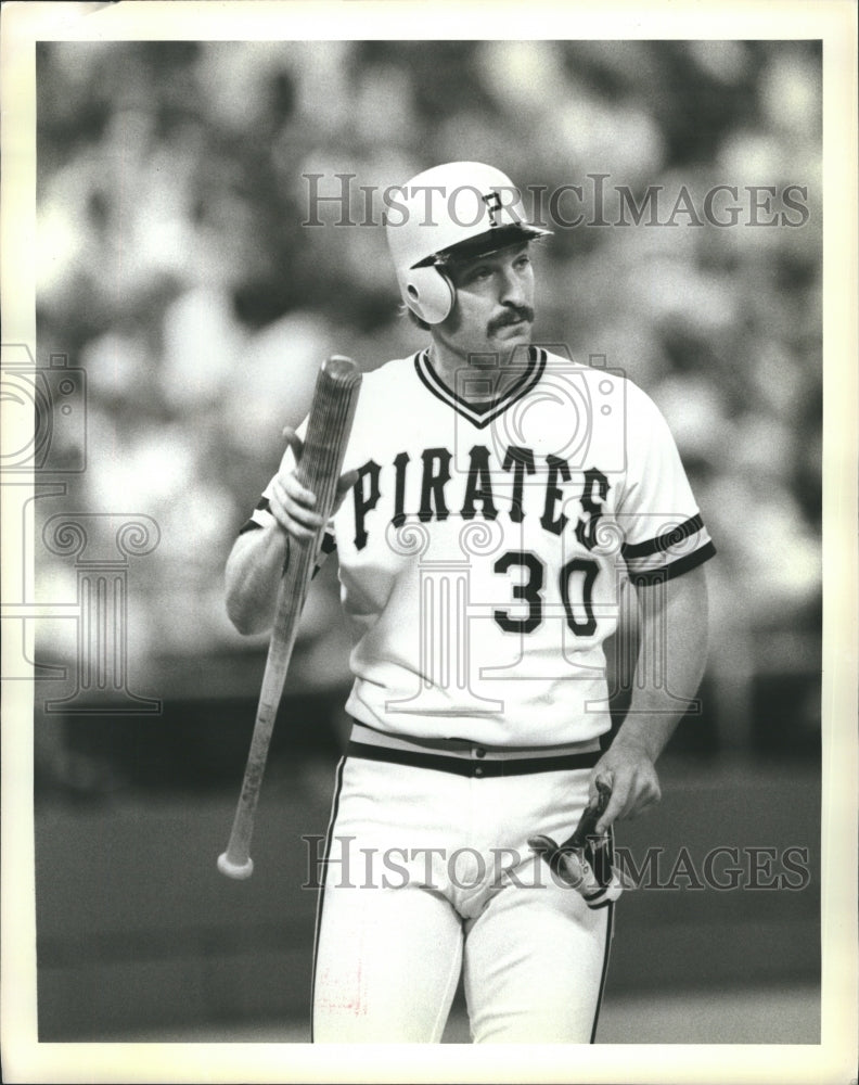 1984 Press Photo Jason Thompson Pittsburgh Pirates baseball Player. - Historic Images