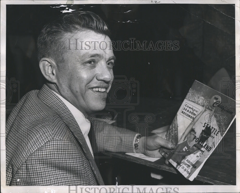 1954 Press Photo Steve Belko Former Idaho Football Coach - RSH24249 - Historic Images