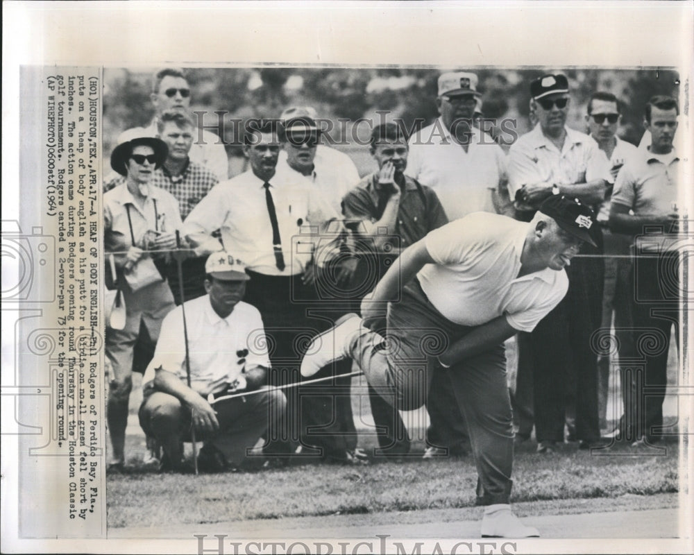 1964 Press Photo Phil Rodgers at Houston Golf Classic - RSH24297 - Historic Images