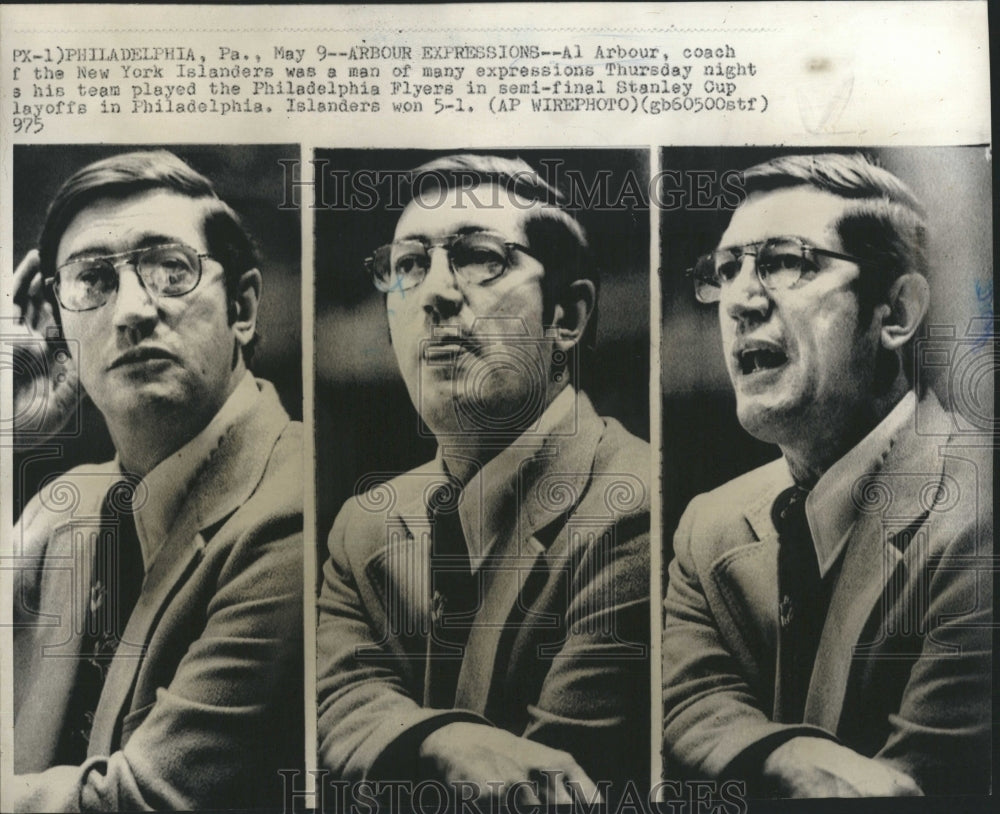 1975 Al Arbour, New York Islanders Coach-Historic Images