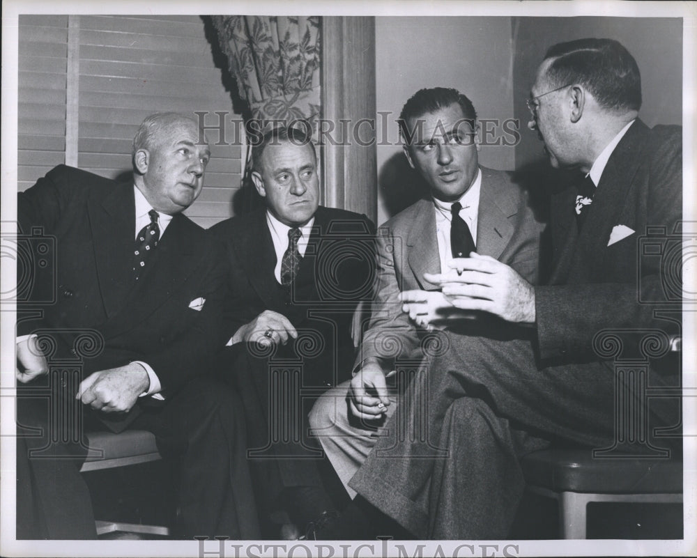 1951 Press Photo Major League Meeting - Historic Images