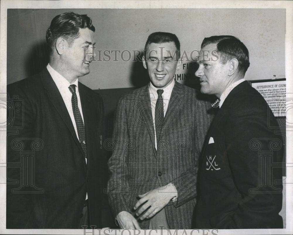 1960 Hockey officials to officiate the Montreal Bruins-Historic Images