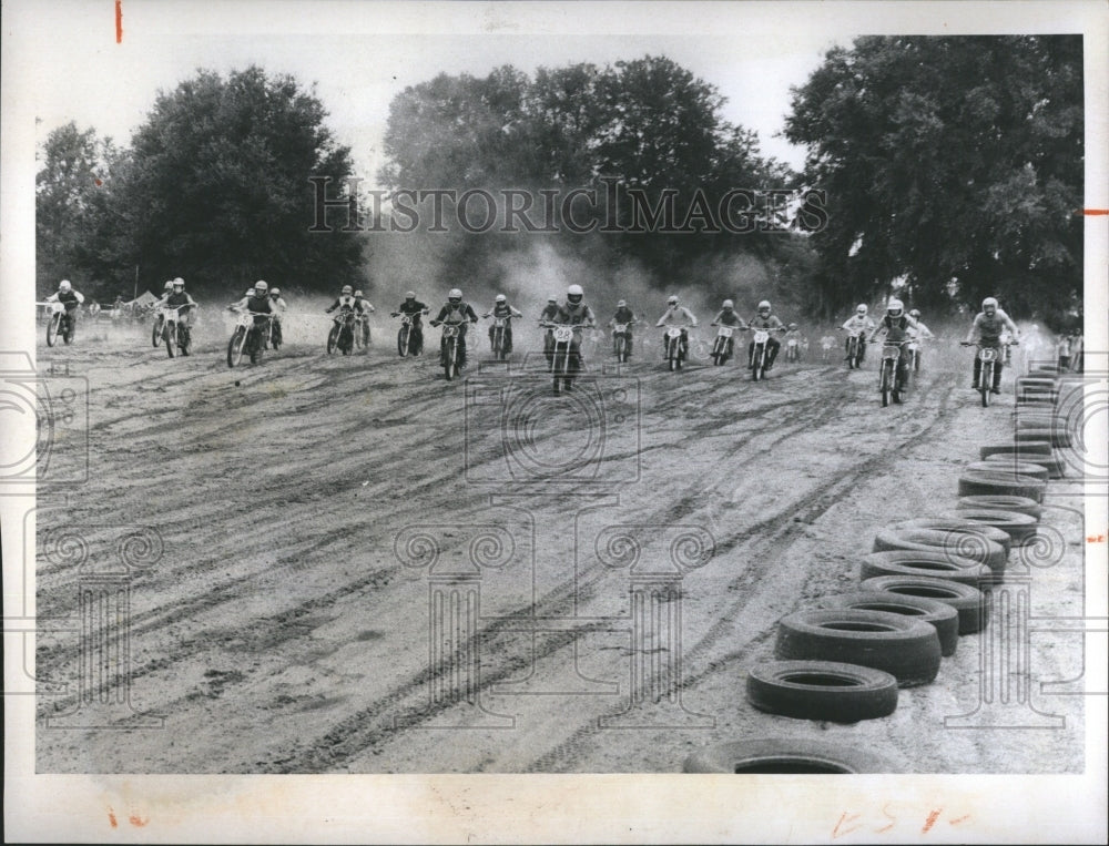 1973 Press Photo Motorcycle Racing - Historic Images