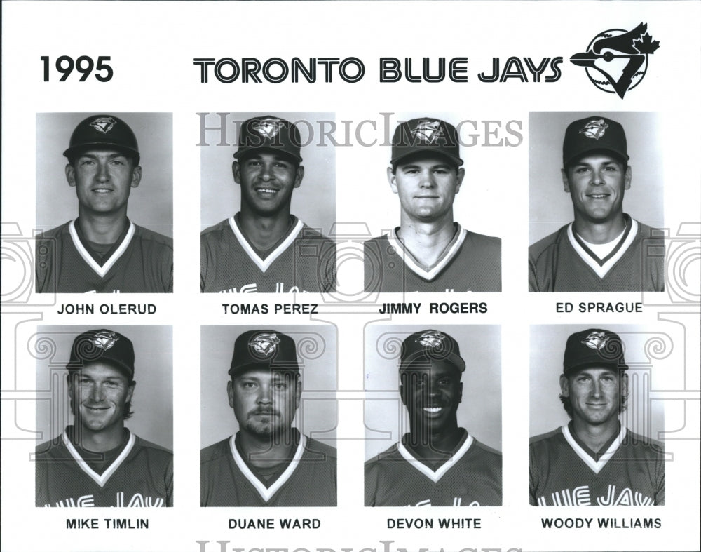 1995 Toronto Blue Jays 1995 John Olerund Tomas Perez Jimmy Rogers-Historic Images