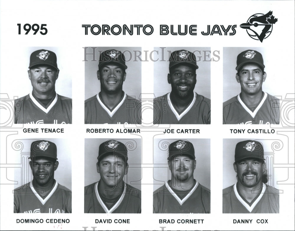 1995 Toronto Blue Jays 1995 Gene Tenace Roberto Alomar Joe Carter-Historic Images