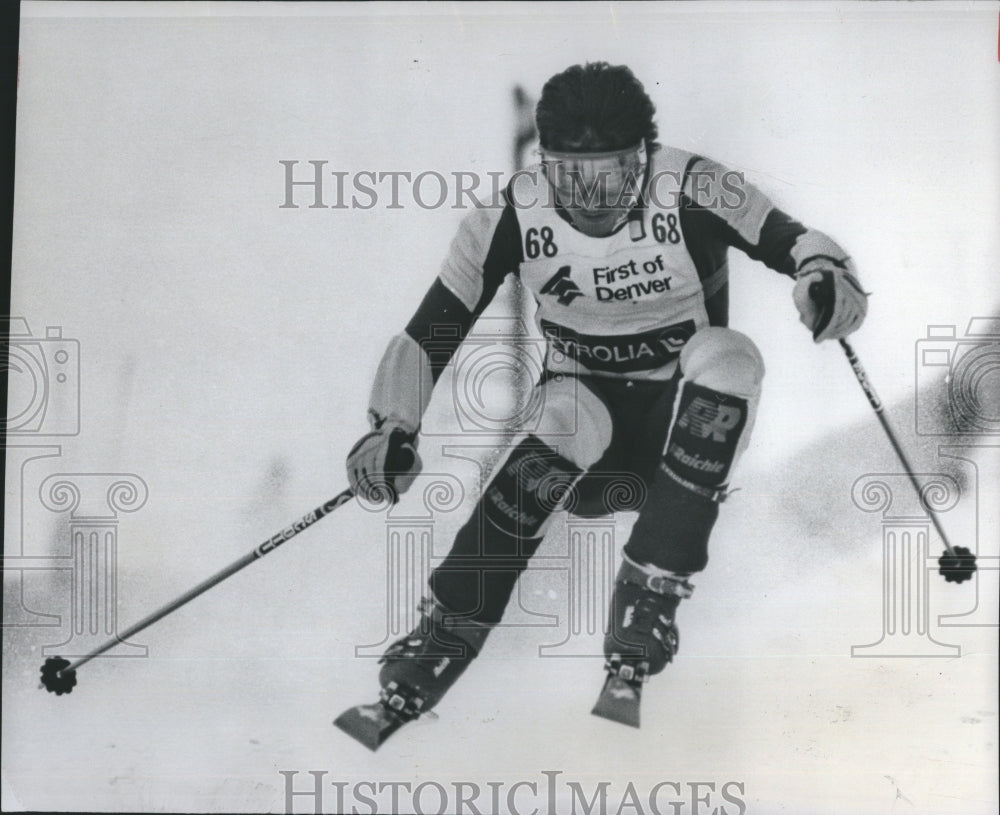 1978 Press Photo Snow Skiing Downhill Andre Arnold Denver Cup - RSH25351 - Historic Images