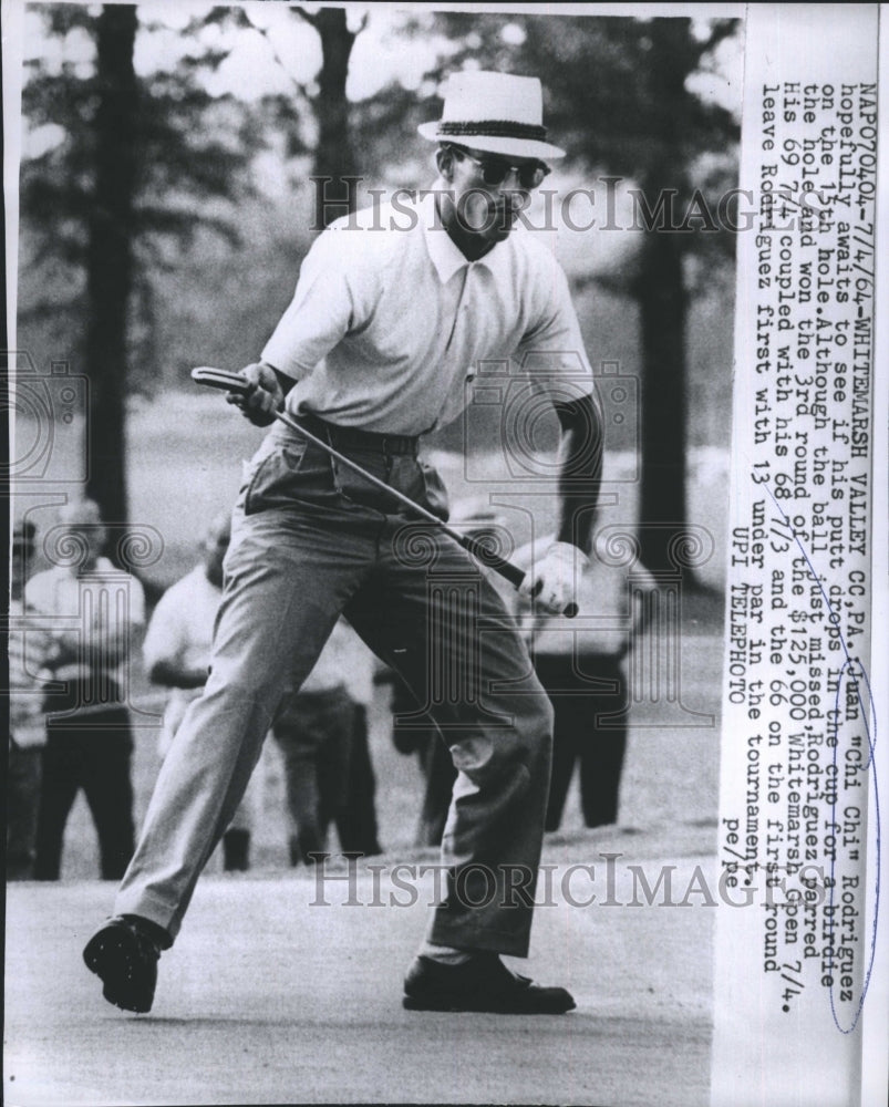 1964 Press Photo Juan Rodriguez, Whitemarsh Open - Historic Images