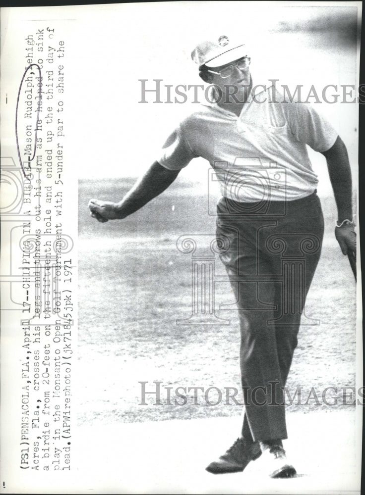 1971 Press Photo Golfer Mason Rudolph Monsanto Open - RSH25443 - Historic Images