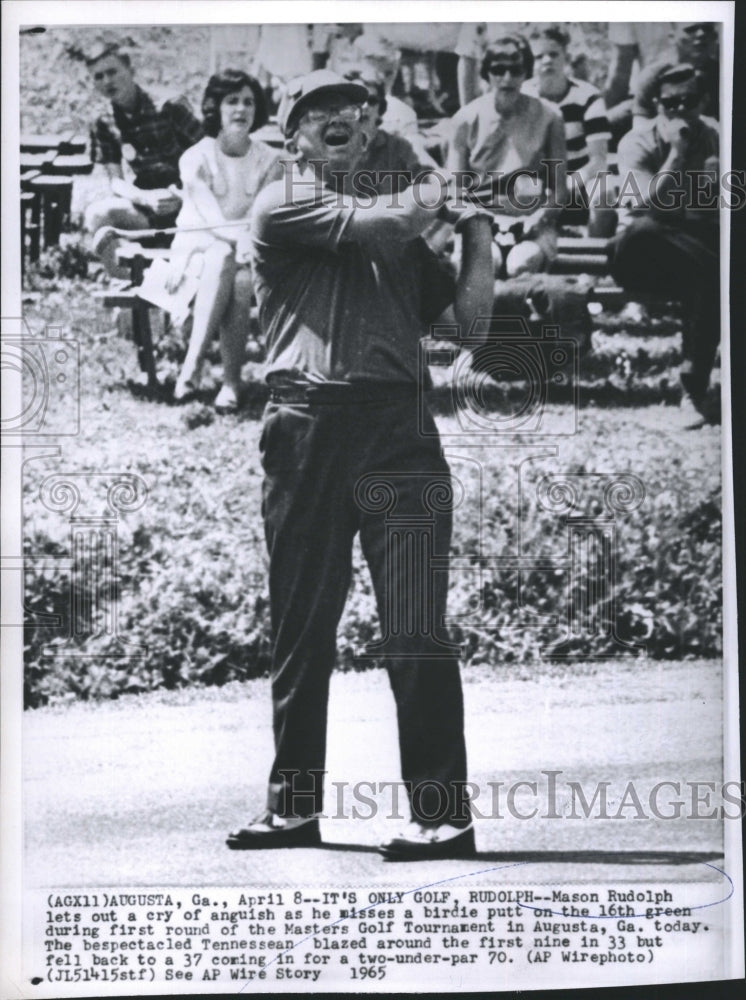 1965 Golfer Mason Rudolph Masters Tournament-Historic Images