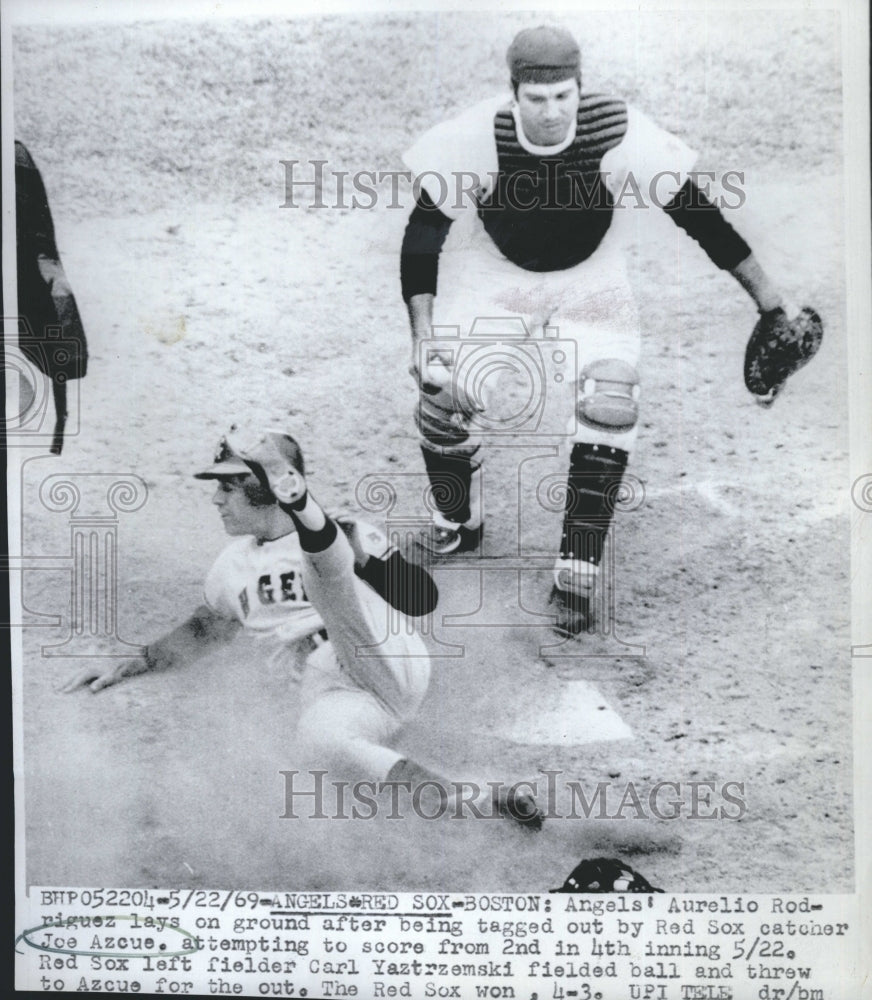 1969 Press Photo Aurelio Rodriguez Joe Azcue - Historic Images