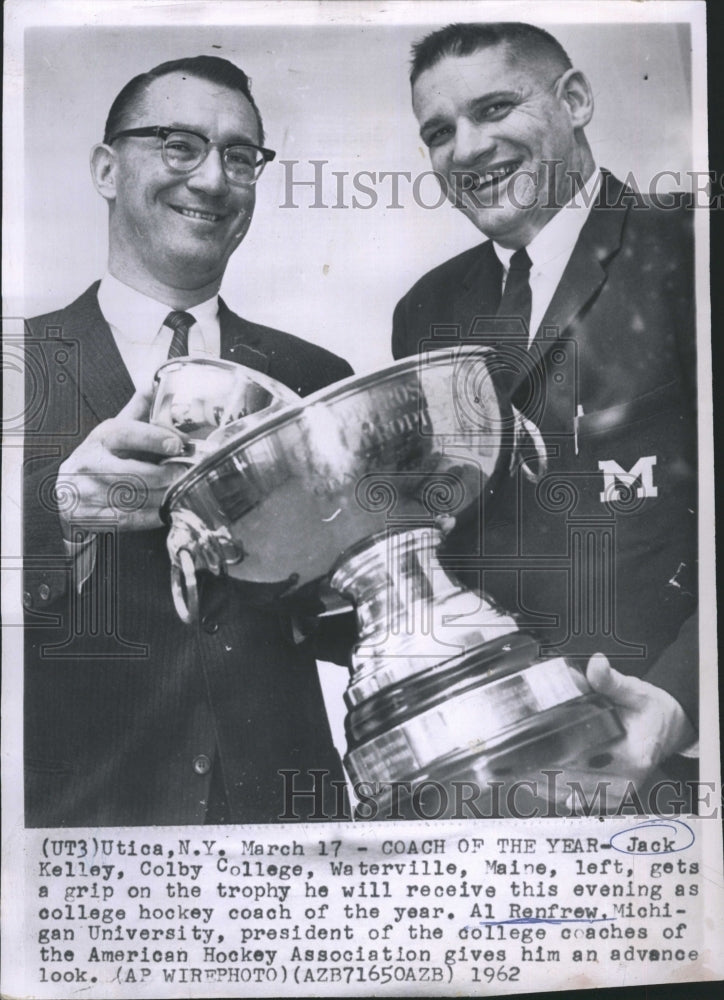 1966 Press Photo Jack Kelley, Coach of the Year - Historic Images