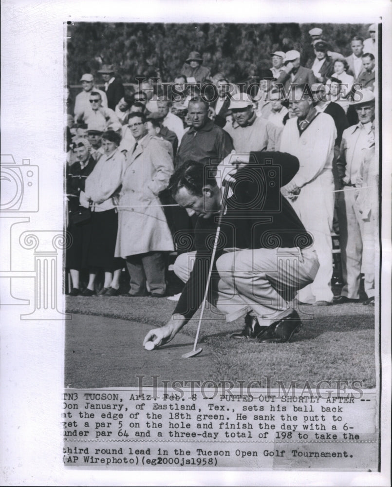 1958 Press Photo Don January Tucson Open - Historic Images