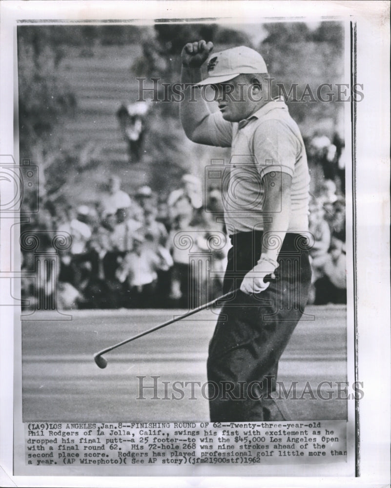 1962 Press Photo Phil Rodgers Los Angeles Open - RSH25885 - Historic Images