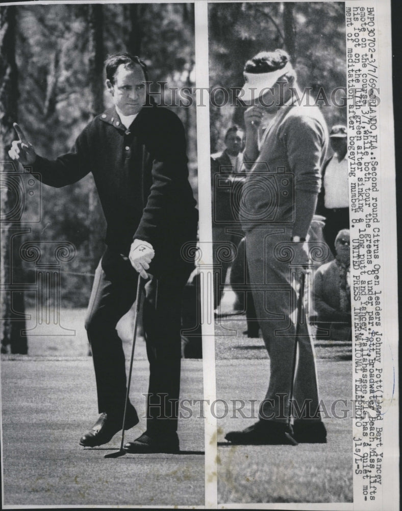 1969 Golf, Citrus Open, Johnny Pott, Bert Yancey-Historic Images