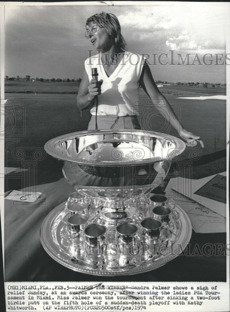 1974 Press Photo Sandra Palmer Ladies PGA - Historic Images