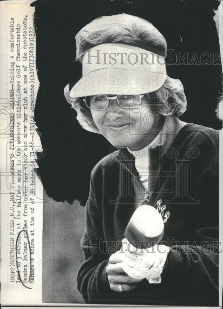 1972 Golfer Sandra Palmer At Women's Titleholders Golf Championships ...