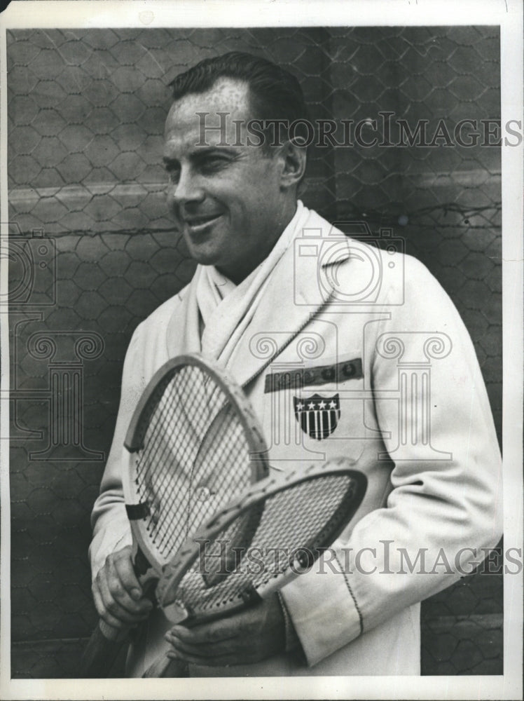 1932 Press Photo Francis T. Hunter Tennis Player - Historic Images