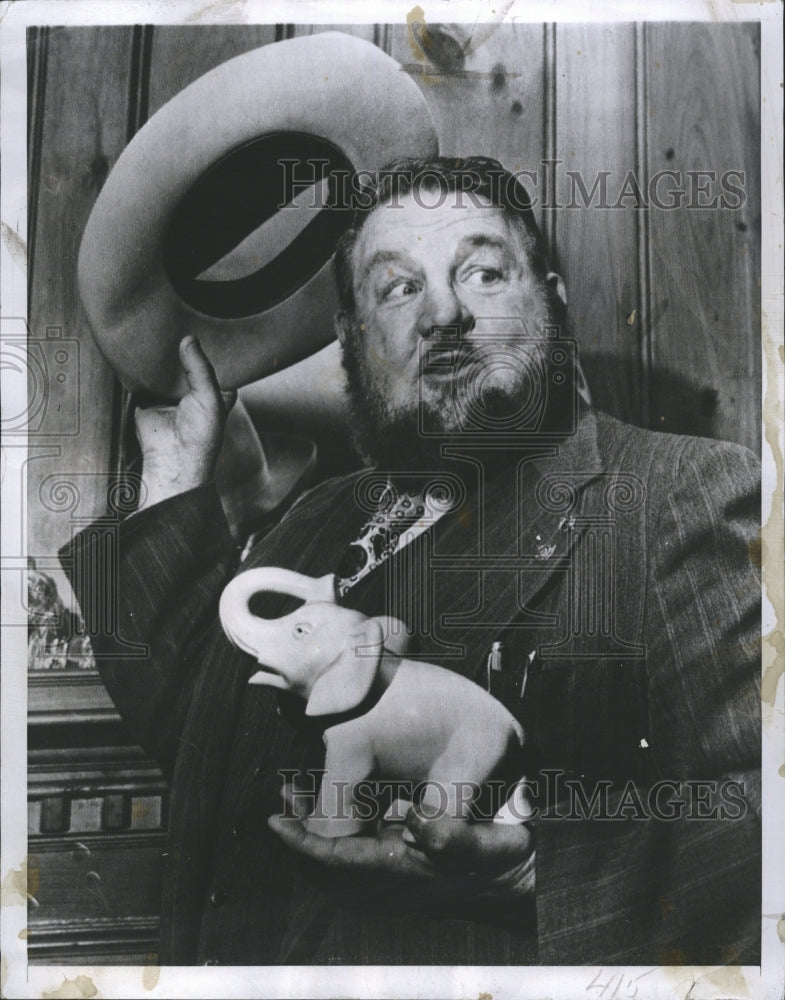 1952 Press Photo Frank Leavitt Man Mountain Dean - Historic Images