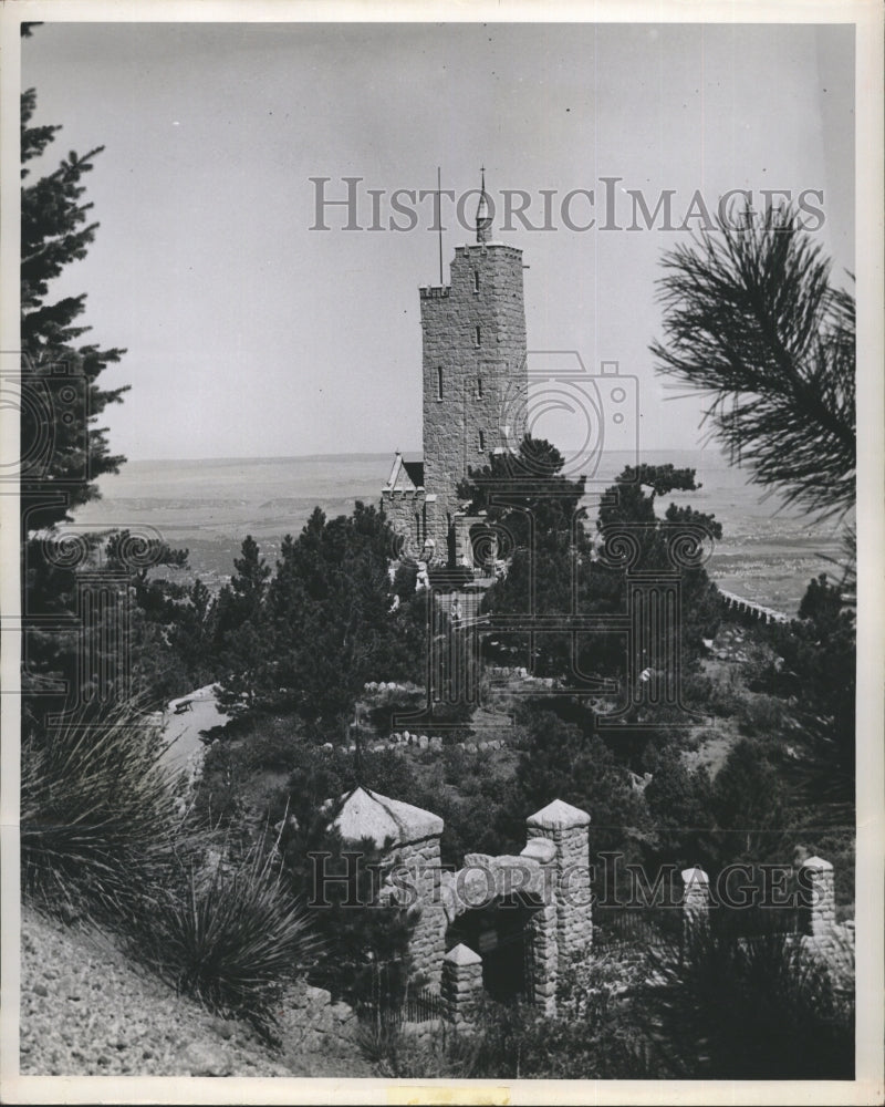 1957 Will Rogers Shrine, on Cheyenne Mountain.-Historic Images