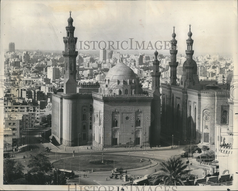 1977 Press Photo Cairo Citadel Mokattam Hill Palace Temple Architecture Arab - Historic Images