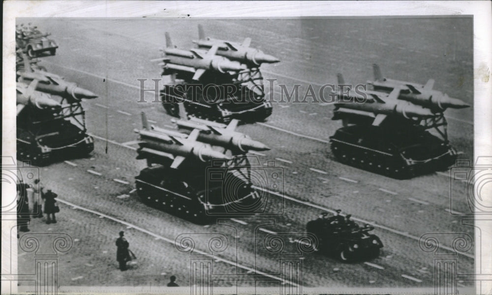 1964 Soviet rocket launchers in Red Square-Historic Images